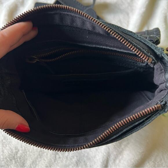 Liebeskind Black Leather Flap Crossbody Bag - Picture 9 of 12